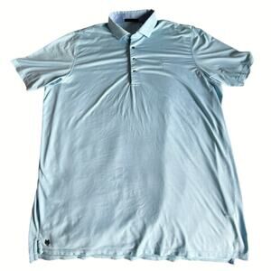 Greyson Polo Shirt Mens 2XL Blue Purple Striped Sebonak Golf Club Logo